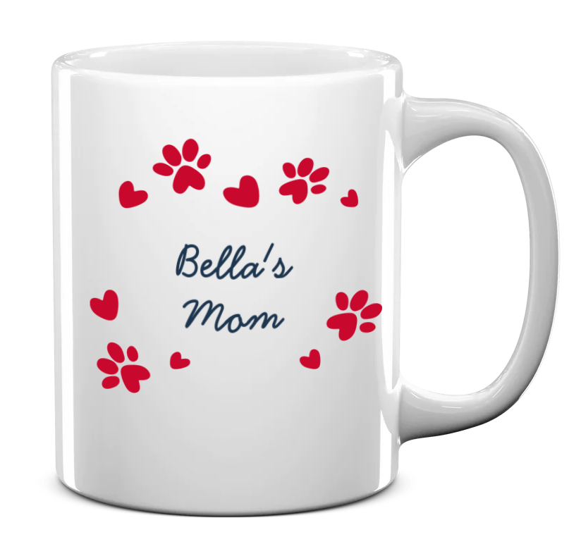 Personalized Pet Name Mug with Pattern