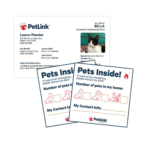 Pet Emergency Card and Cling Bundle
