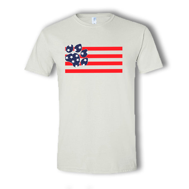 4th of July Paw Flag T-Shirt