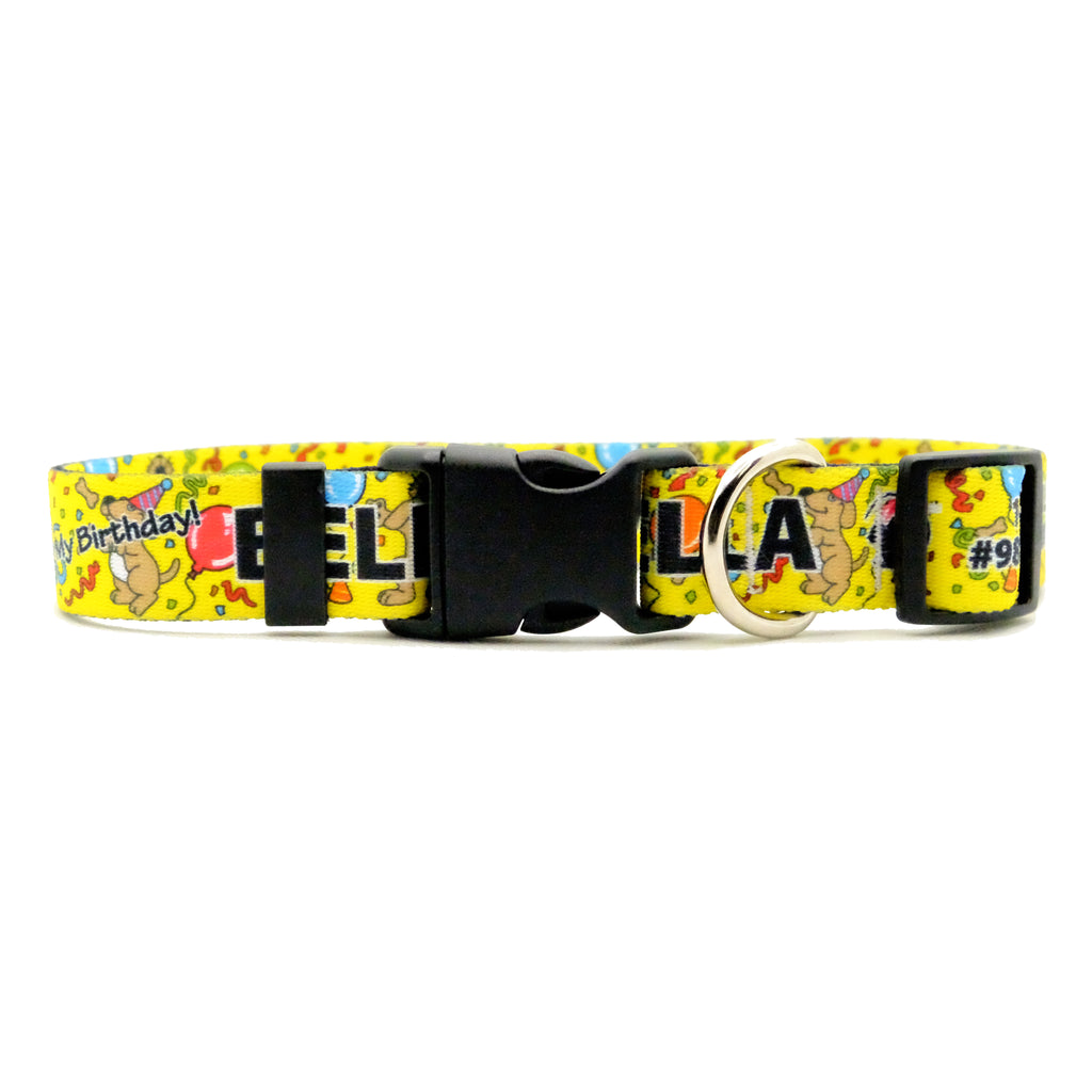 Personalized Birthday Dog Collars
