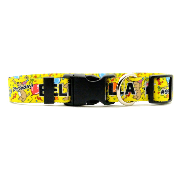 Personalized Birthday Dog Collars