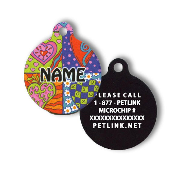 Designer HD Collar Tags (20 designs available)