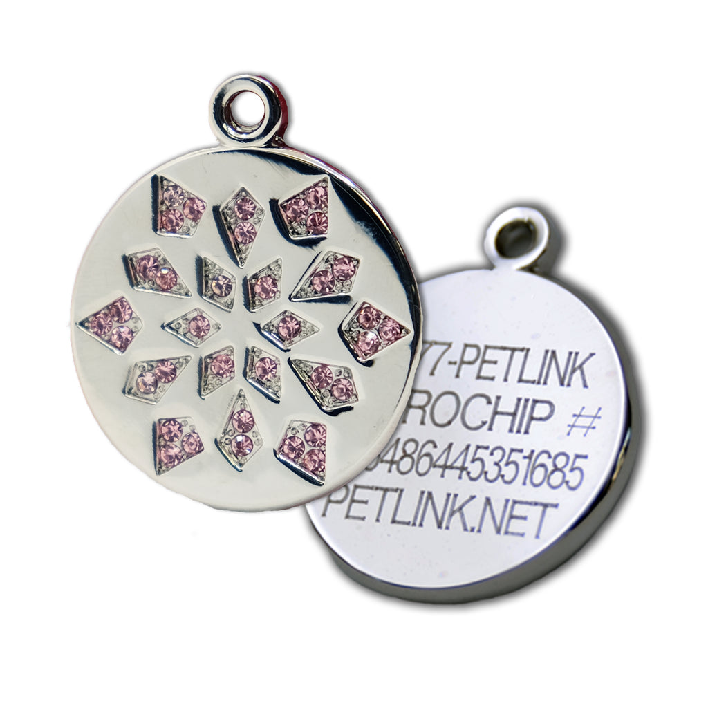 Crystal Snowflake Collar Tags