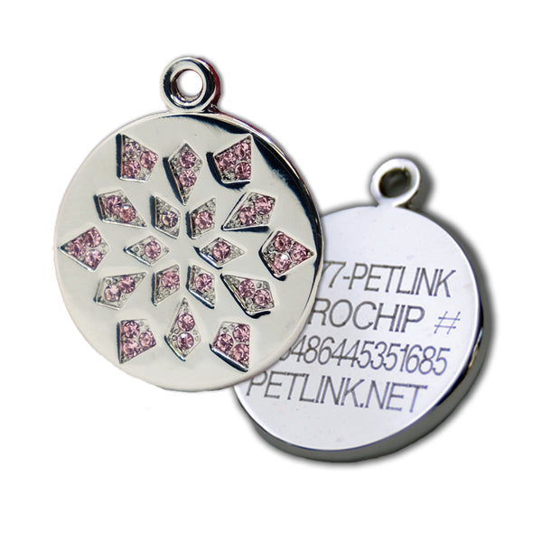 Crystal Snowflake Collar Tags