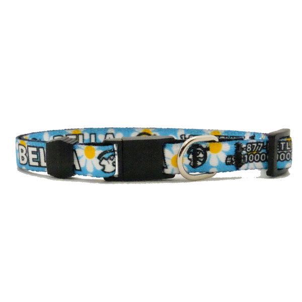 Personalized Floral Break-Away Cat Collars