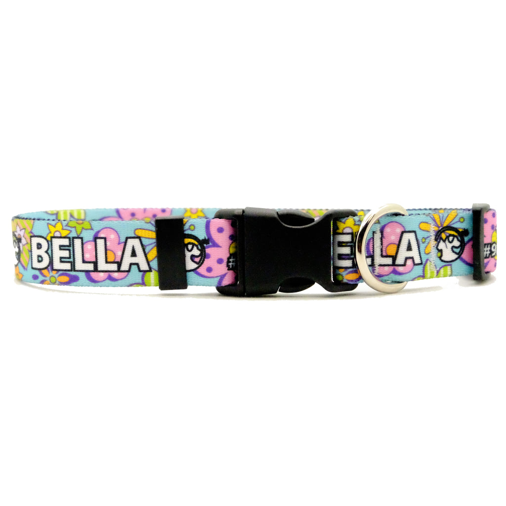 Personalized Floral Dog Collars