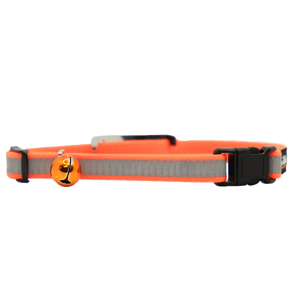 Personalized Break-Away Reflective Cat Collars with Slider Tag