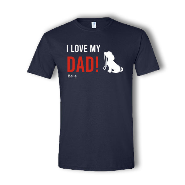 I Love My Dad Personalized T-Shirt