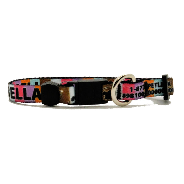 Personalized Patterned Break-Away Cat Collars (10 designs available)