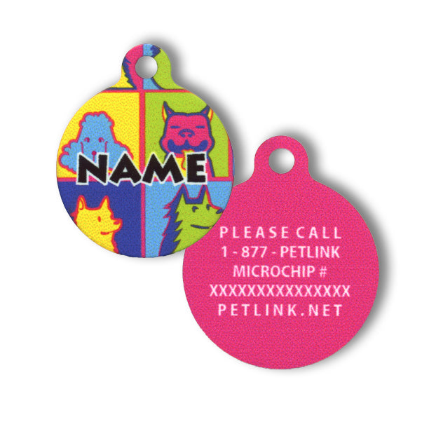 Designer HD Collar Tags (20 designs available)