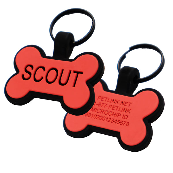 Personalized Silicone Collar Tags