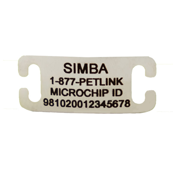 Personalized Slide-On Collar Tags for Cats