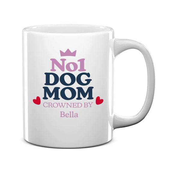 Personalized No. 1 Dog Mom Mug