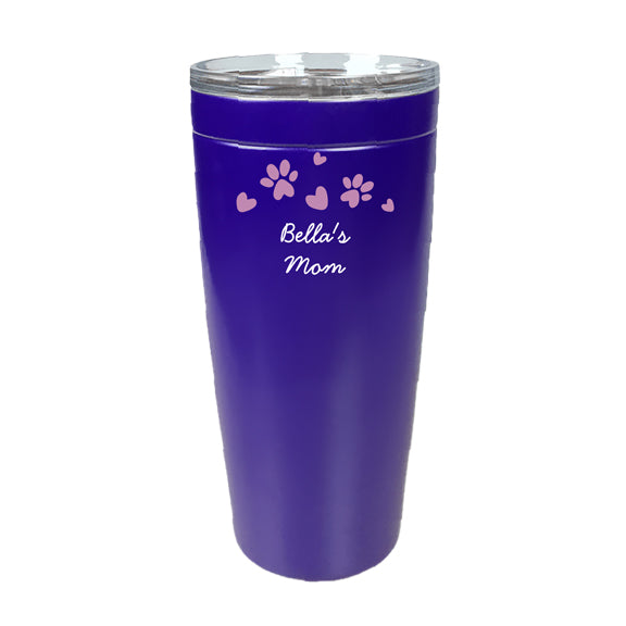 Personalized Pet Name Tumbler with Pattern