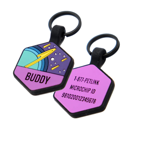 Personalized Great Outdoors Silicone Collar Tags