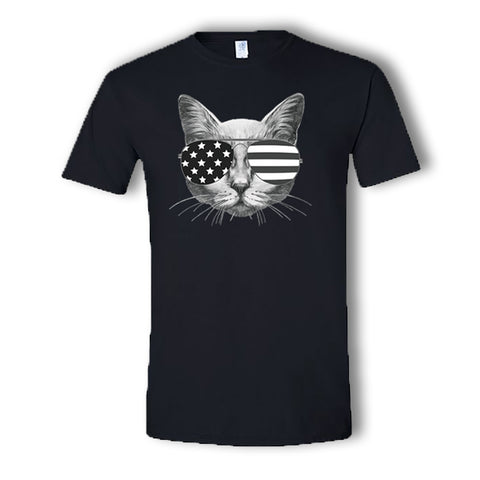 4th of July Americana Cat T-Shirt