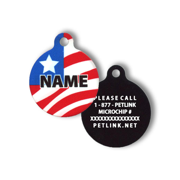 4th of July Collar Tags