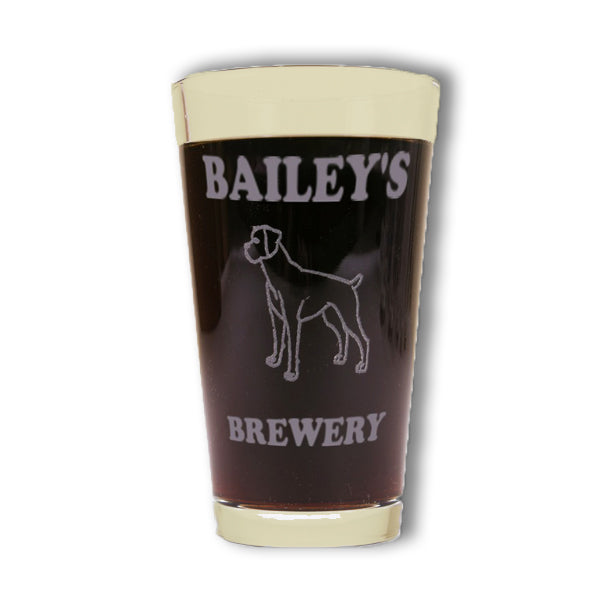 Personalized Breed Pint Glass (set of 2)