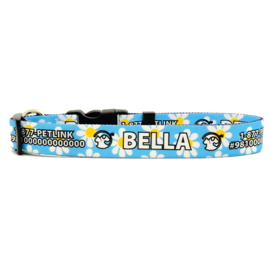 Personalized Floral Dog Collars