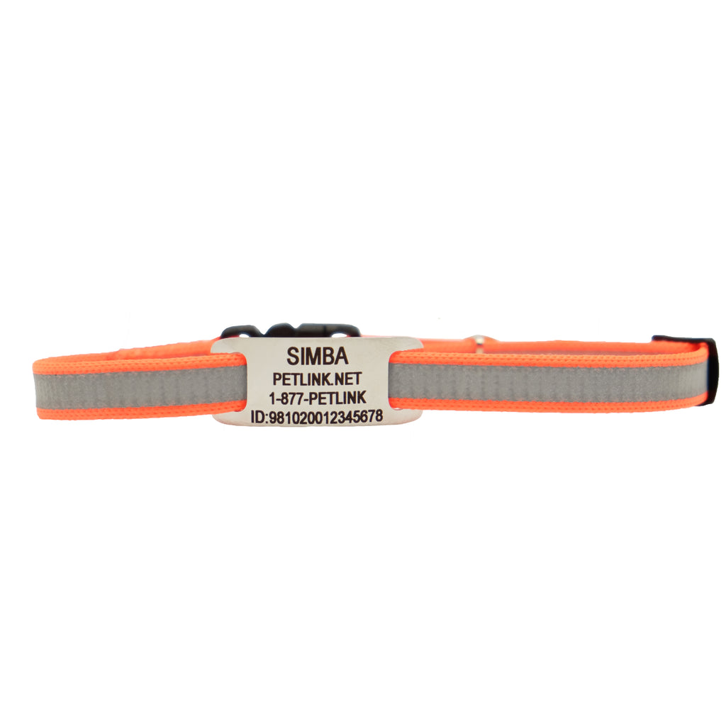 Personalized Break-Away Reflective Cat Collars with Slider Tag