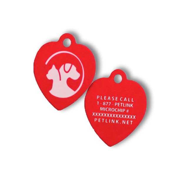 HD Heart-Shaped Collar Tag