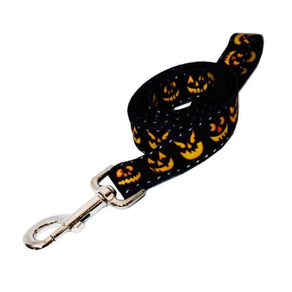 Halloween Leashes with Reflective Stitching