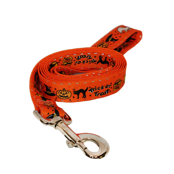 Halloween Leashes with Reflective Stitching