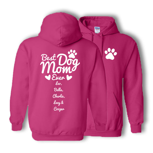 Personalized Best Dog Mom Hoodie