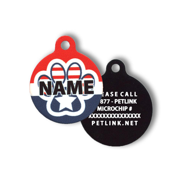 4th of July Collar Tags